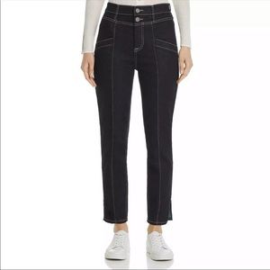 Joie Aelicia cropped high rise jeans.